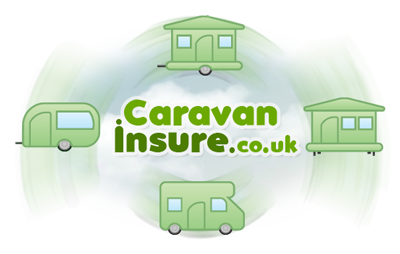 Four Caravans spinning around our Caravan Insure logo